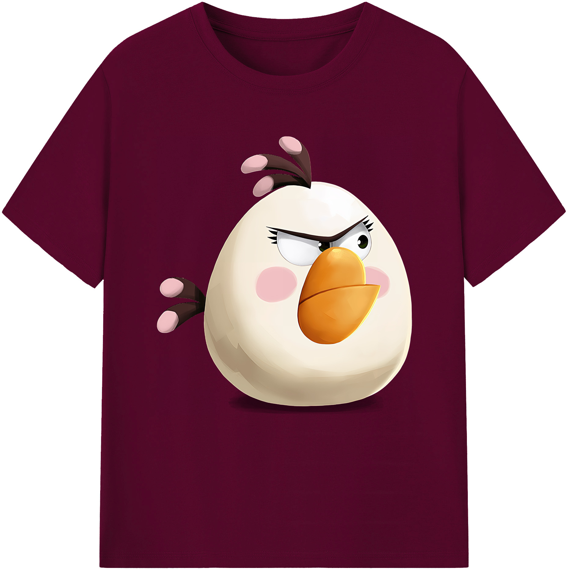 （画像用） Angry Birds アングリーバード レディースカジュアルプリントTシャツ（綿100％）
